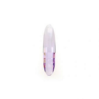 39x10mm Tanzanite Purple Long Curved Oval Cubic Zirconia Crystals Pendants