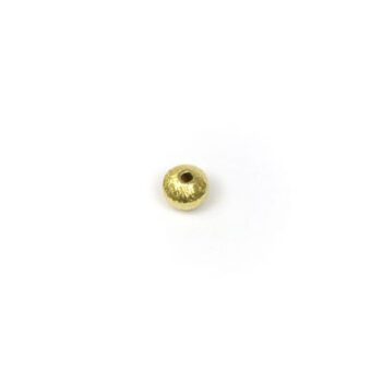 Bead Rondell Brushed Gold Vermeille