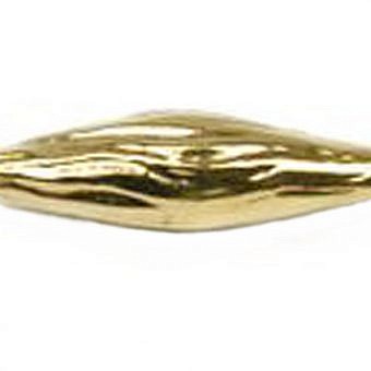 Alternative view of Marquise Textured Beads 22kt Gold Vermeille
