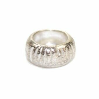 Sterling-Silver-Textured-Bead-Striated