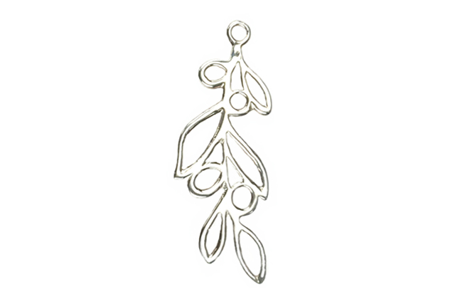 Medium Olives on Branch Sterling Silver .925 Amoracast - Connectors Pendants