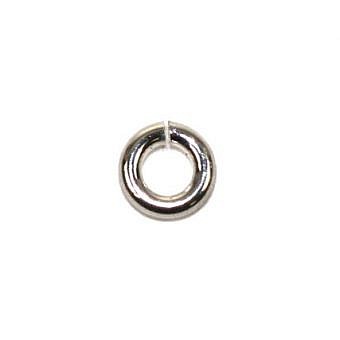 Alternative view of 4mm 18ga Round Open Jump Rings Sterling Silver .925
