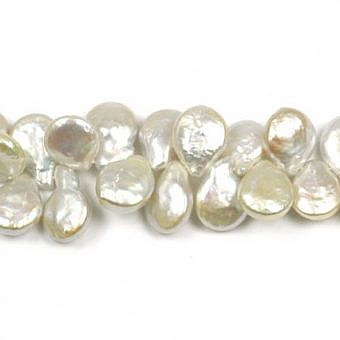 Alternative view of 10x14mm Light Pink Coin with Tail Freshwater Pearls Beads